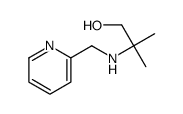 2-methyl-2-[(pyridin-2-ylmethyl)amino]propan-1-ol结构式