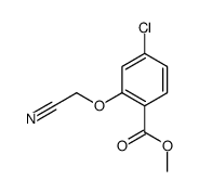 methyl 4-chloro-2-(cyanomethoxy)benzoate结构式