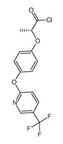 (R)-2-[4-(5-trifluoromethylpyridine-2-oxy)phenoxy]propionyl chloride结构式