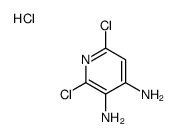 3,4-二氨基-2,6-二氯吡啶盐酸盐结构式