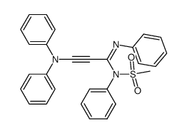 3-Diphenylamino-N1-mesyl-N1,N2-diphenylpropiolamidin Structure