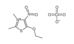 5-ethoxy-2,3-dimethyl-4-nitro-1,3-thiazol-3-ium,perchlorate Structure