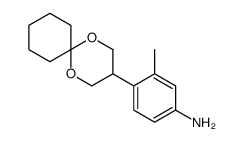 4-(1,5-dioxaspiro[5.5]undecan-3-yl)-3-methylaniline结构式