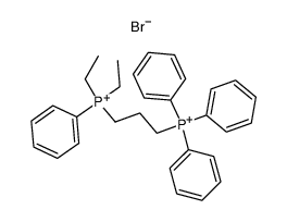 mono((3-(diethyl(phenyl)phosphonio)propyl)triphenylphosphonium) monobromide Structure