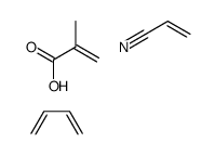 2-甲基-2-丙烯酸与1,3-丁二烯和2-丙烯腈的聚合物结构式