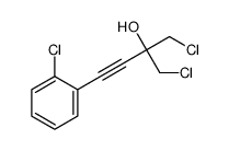 1-chloro-2-(chloromethyl)-4-(2-chlorophenyl)but-3-yn-2-ol Structure