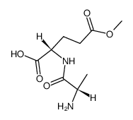 L-Alanyl-(γ-methyl)-L-glutamat结构式