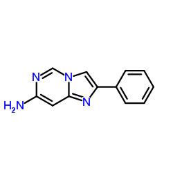 2-Phenylimidazo[1,2-c]pyrimidin-7-amine结构式