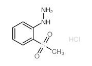 N'-[2-(Methylsulfonyl)phenyl]hydrazine hydrochloride Structure