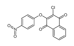 2-chloro-3-(4-nitrophenoxy)naphthalene-1,4-dione结构式