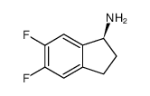(S)-5,6-二氟-2,3-二氢-1H-茚-1-胺结构式