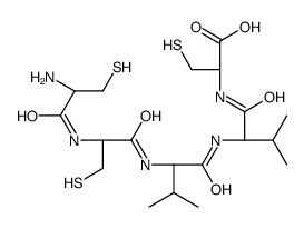 (2R)-2-[[(2S)-2-[[(2S)-2-[[(2R)-2-[[(2R)-2-amino-3-sulfanylpropanoyl]amino]-3-sulfanylpropanoyl]amino]-3-methylbutanoyl]amino]-3-methylbutanoyl]amino]-3-sulfanylpropanoic acid Structure