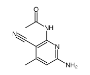 Acetamide, N-(6-amino-3-cyano-4-methyl-2-pyridinyl) Structure