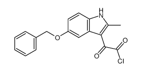 (5-benzyloxy-2-methyl-indol-3-yl)-oxo-acetyl chloride Structure