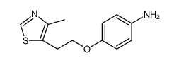 Benzenamine, 4-[2-(4-methyl-5-thiazolyl)ethoxy] Structure