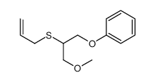 (3-methoxy-2-prop-2-enylsulfanylpropoxy)benzene Structure