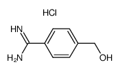 4-Hydroxymethyl-benzamidine; hydrochloride Structure