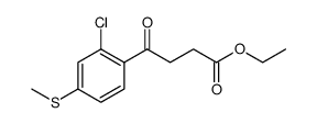Benzenebutanoic acid, 2-chloro-4-(methylthio)-γ-oxo-, ethyl ester Structure