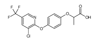 Propanoic acid, 2-[4-[[3-chloro-5-(trifluoromethyl)-2-pyridinyl]oxy]phenoxy] Structure