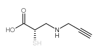 propanoic acid, 2-mercapto-3-(2-propyn-1-ylamino)-, (2s) Structure