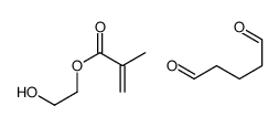 2-hydroxyethyl 2-methylprop-2-enoate,pentanedial Structure