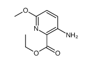 Ethyl 3-amino-6-methoxypicolinate Structure
