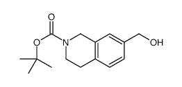 7-(羟基甲基)-3,4-二氢异喹啉-2(1H)-羧酸叔丁酯结构式