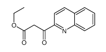 ETHYL 3-OXO-3-(QUINOLIN-2-YL)PROPANOATE Structure