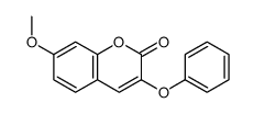 7-methoxy-3-phenoxychromen-2-one Structure