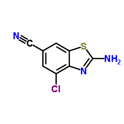 2-Amino-4-chloro-1,3-benzothiazole-6-carbonitrile Structure