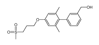 (2  ,6 -二甲基-4 -(3-(甲基磺酰基)丙氧基)联苯-3-基)甲醇结构式