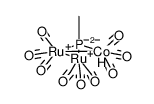 [μ3-PCH3(Ru(CO)3)(Ru(CO)3)(CoH(CO)3)]结构式