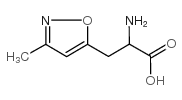 3-(3-甲基-5-异恶唑基)丙氨酸结构式
