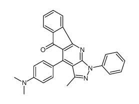 4-(4-二甲基氨基苯基)-3-甲基-1-苯基-1H-茚并[1,2-b]吡唑并[4,3-e]吡啶-5-结构式