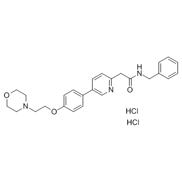 5-[4-[2-(4-吗啉基)乙氧基]苯基]-N-(苯基甲基)-2-吡啶乙酰胺盐酸盐图片