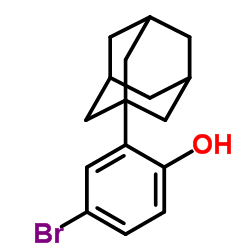 2-(1-金刚烷基)-4-溴苯酚结构式