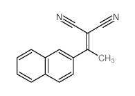 Propanedinitrile,2-[1-(2-naphthalenyl)ethylidene]- Structure