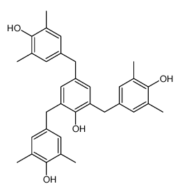 4-[[4-hydroxy-3,5-bis[(4-hydroxy-3,5-dimethylphenyl)methyl]phenyl]methyl]-2,6-dimethylphenol Structure