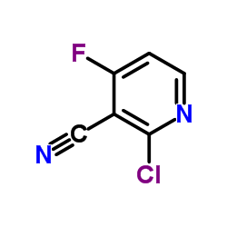 2-Chloro-4-fluoronicotinonitrile structure