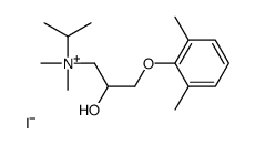 [3-(2,6-dimethylphenoxy)-2-hydroxypropyl]-dimethyl-propan-2-ylazanium,iodide Structure