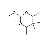 2,4-dimethoxy-5,5,6-trimethyl-1,3,2-dioxaborinane结构式