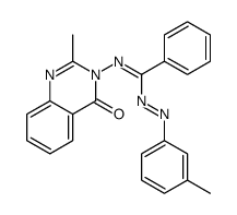 N'-(2-methyl-4-oxoquinazolin-3-yl)-N-(3-methylphenyl)iminobenzenecarboximidamide结构式