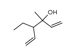 4-ethyl-3-methyl-1,5-hexadien-3-ol结构式