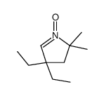 3,3-diethyl-5,5-dimethylpyrroline 1-oxide Structure