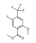 5-碘-2-甲氧基-4-(三氟甲基)苯甲酸甲酯结构式