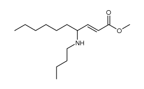 methyl (E)-4-butylaminodec-2-enoate Structure