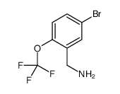 (5-Bromo-2-(trifluoromethoxy)phenyl)methanamine Structure