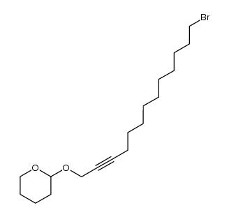 2-((13-bromotridec-2-yn-1-yl)oxy)tetrahydro-2H-pyran结构式