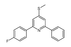 2-(4-fluorophenyl)-4-methylsulfanyl-6-phenylpyridine Structure
