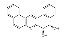 trans-5,6-dihydroxy-5,6-dihydrodibenz(a,j)acridine结构式